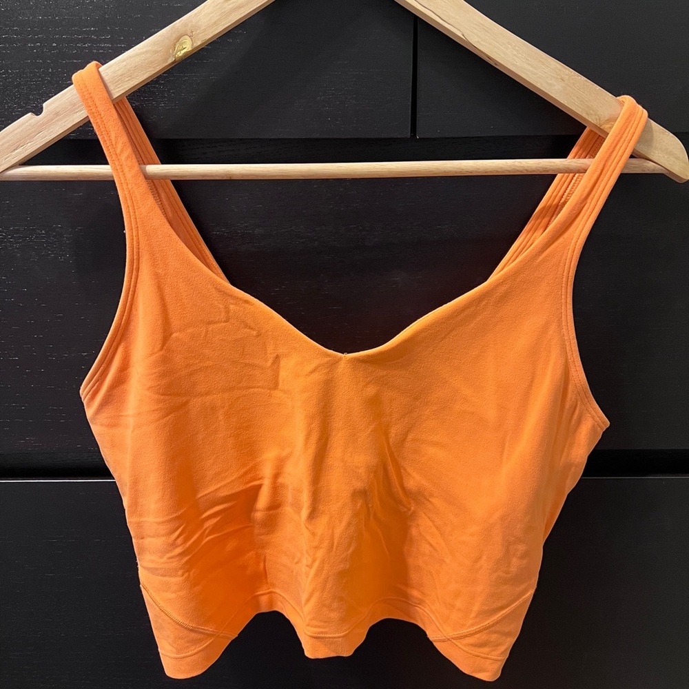 Orange Lululemon Align tank